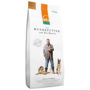 ALIMENTO COMPLETO DEFU PER CANI SENIOR con pollo bio in qualità PREMIUM. (12.5 kg)