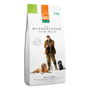 ALIMENTO COMPLETO DEFU PER CANI ADULT con pollo bio in qualità PREMIUM. (3 kg)